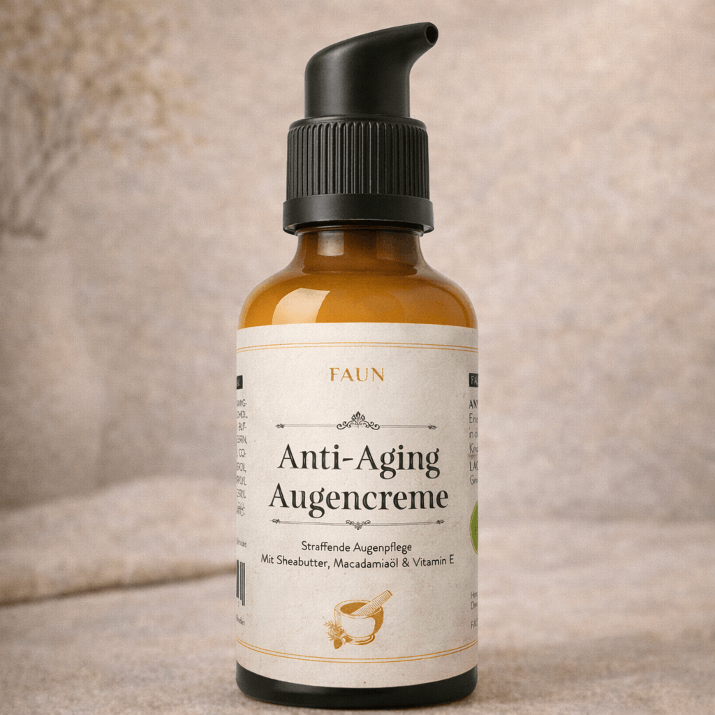 Anti-Age Augencreme mit Vitamin E, Sheabutter &amp; Bio-Mandelöl | Overnight-Lift &amp; Feuchtigkeit