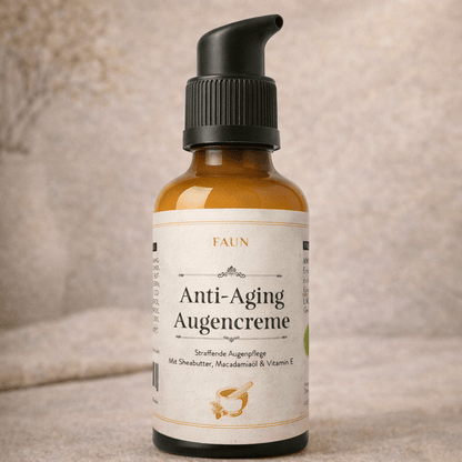 Anti-Age Augencreme mit Vitamin E, Sheabutter &amp; Bio-Mandelöl | Overnight-Lift &amp; Feuchtigkeit