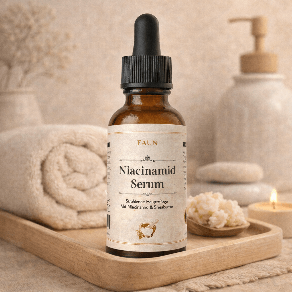 Niacinamid Serum mit 5 % Vitamin B3, Glycerin &amp; Sheabutter | Klärende Pflege bei Unreinheiten, Rötungen &amp; Pigmentflecken