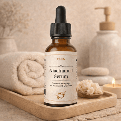 Niacinamid Serum mit 5 % Vitamin B3, Glycerin &amp; Sheabutter | Klärende Pflege bei Unreinheiten, Rötungen &amp; Pigmentflecken